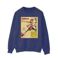 Li-cense Disney heren big hero 6 baymax honing citroen krant sweatshirt