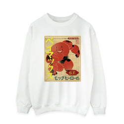 Li-cense Disney heren big hero 6 baymax newspaper sweatshirt