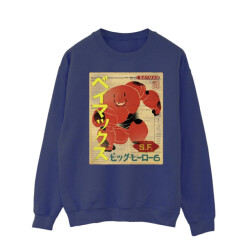 Li-cense Disney heren big hero 6 baymax newspaper sweatshirt