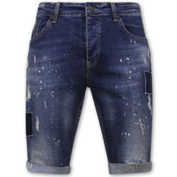 Local Fanatic Korte broek slim fit met gaten 1026