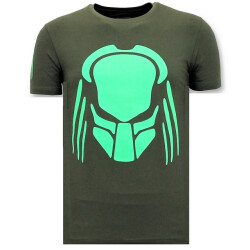 Local Fanatic T-shirt met print predator neon print