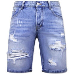 Enos Korte broek met gaten denim short