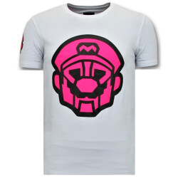 Local Fanatic T-shirts met print mario neon opdruk
