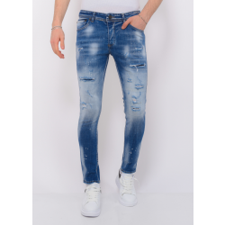 Local Fanatic Ripped stonewashed jeans slim fit