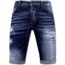 Local Fanatic Stretch short h paint splash slim fit