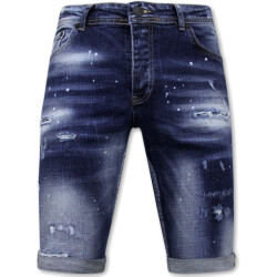 Local Fanatic Designer shorts h paint splatter slim fit