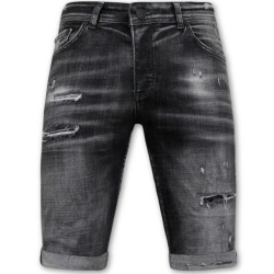 Local Fanatic Stonewashed ripped short slim fit