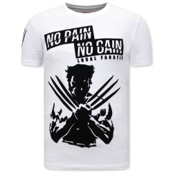 Local Fanatic Print-shirt wolverine t-shirt x man