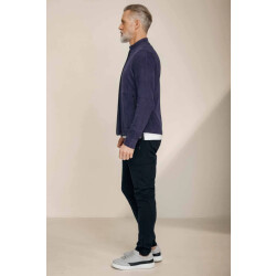 Koll3kt Suede zipper shirt