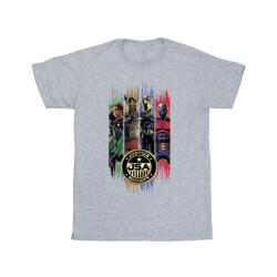 Li-cense Dc comics meisjes black adam jsa gold badge katoenen t-shirt