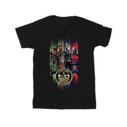Li-cense Dc comics meisjes black adam jsa gold badge katoenen t-shirt