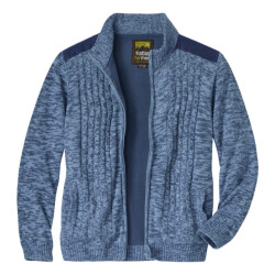 Atlas For Men Gebreide fleece gevoerde heren jas