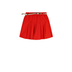 NoNo Zomer pu skort meisjes loving plooien, met riem sella