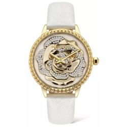 Police Te leren horloge met gouden wijzerplaat 36mm