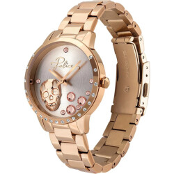 Police Multicolor stalen horloge met roze accenten