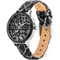 Police Leren horloge met 36mm wijzerplaat en quartz mechanisme