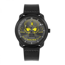 Police Leren horloge met 44mm diameter en 5atm weerstand