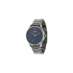 Police Rvs horloge met blauw wijzerplaat 44mm