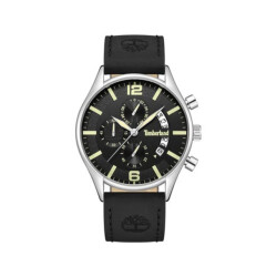 Timberland Leren horloge met stalen kast 43 mm