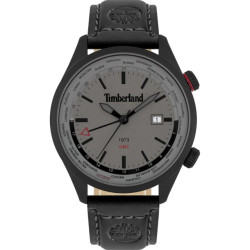 Timberland Leren horloge met malden tijdzones