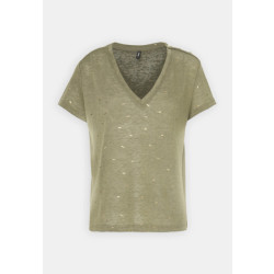 Only Onlstephi ss aop v-neck top jrs dessin