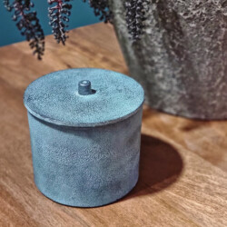 Benoa Doos blauw patina 12,7 (set of 4)