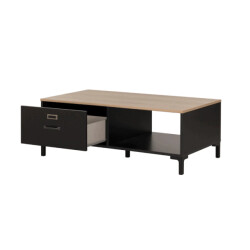 Gautier Manchester salontafel met lade eikenlook en