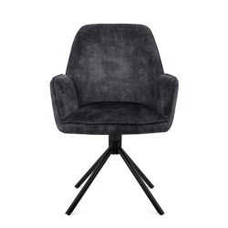 Benoa Eetkamerstoel noah antraciet (set of 2)