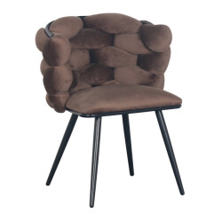Casa di Elturo Velvet eetkamerstoel big wave -