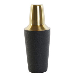 Casa di Elturo Cocktailshaker glam – rvs – /goud – Ø 9,5 x h 22 cm