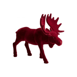 Casa di Elturo Velvet eland/rendier donker rood