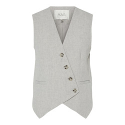 Y.A.S yasriu waistcoat s. 26036846 light grey melange