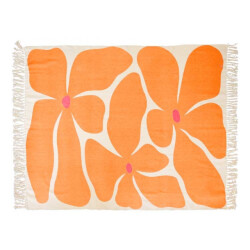 Unique Living plaid melia apricot -125x150cm