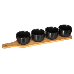 Casa di Elturo Bamboe tapas aperatief plank set van 5