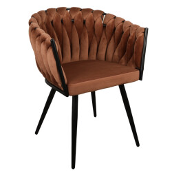 Casa di Elturo Velvet eetkamerstoel wave -