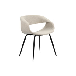 Casa di Elturo Set van 2 eetkamerstoel whale boucle white pearl