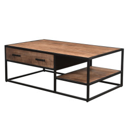 Livingfurn salontafel sturdy 40x70x120cm mangohout