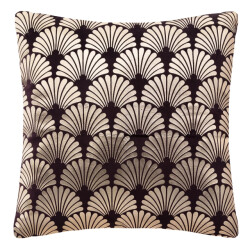 Casa di Elturo Velvet sierkussen pauw – donker paars/ – 40 x 40 cm