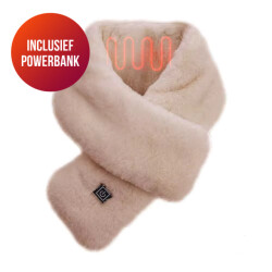 Casa di Elturo Usb verwarmde sjaal inclusief powerbank - katoen l80 x b11 cm 3