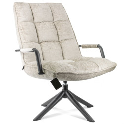 Vtw Living Relaxfauteuil draaifauteuil met armleuning draaistoel fauteuil -