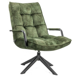 Vtw Living Relaxfauteuil draaifauteuil met armleuning draaistoel fauteuil -