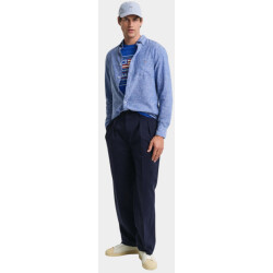 Gant Casual hemd lange mouw reg cotton linen shirt 3250082/407
