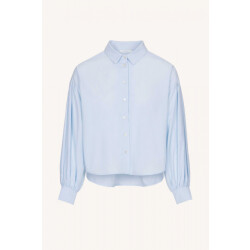 By-Bar Amsterdam sarah short chambray blouse 23512037 light blue