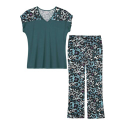 Atlas for Women Dames top en broek met luipaardprint