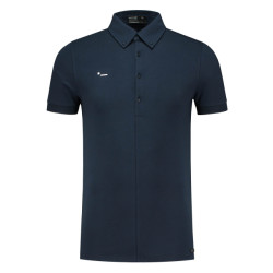 Morse code Alpha 1 jersey polo met korte mouwen