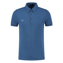 Morse code Alpha 1 jersey polo met korte mouwen