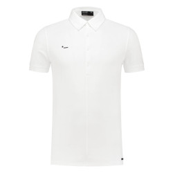 Morse code Alpha 1 jersey polo met korte mouwen