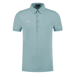 Morse code Alpha 1 jersey polo met korte mouwen