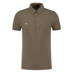 Morse code Alpha 1 jersey polo met korte mouwen