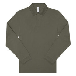 B and C Volwassen unisex my polo 180 poloshirt met lange mouwen
